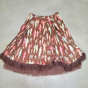 Vintage Full Skirt with Petticoat, Size M, from Korea [EUC]
